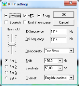 Configuration MixW pour réception DDK9